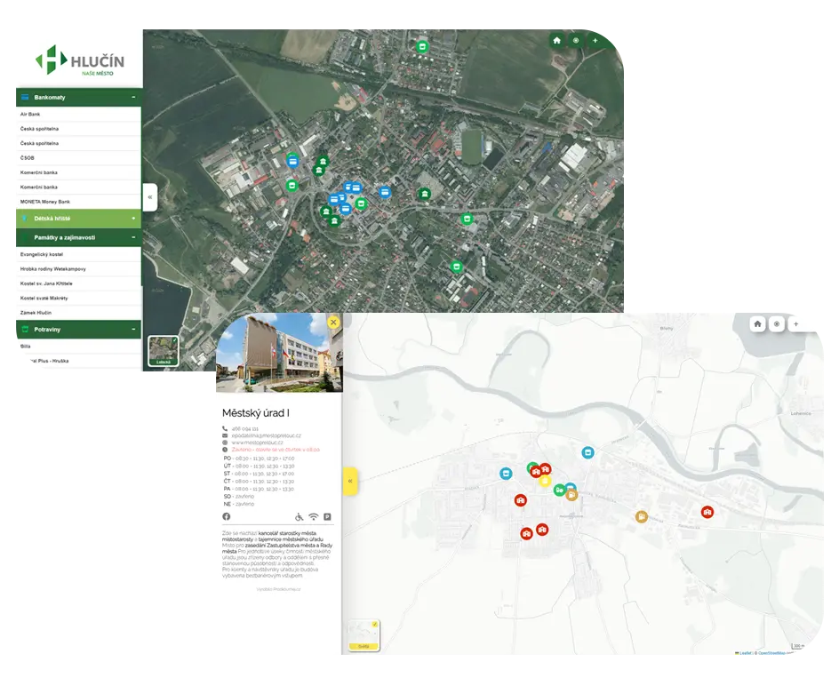 Webový mapový průvodce Prozkoumej